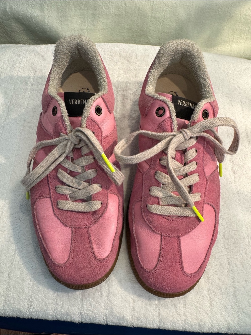 Verbena Pink Suede & Leather Women's Sneakers